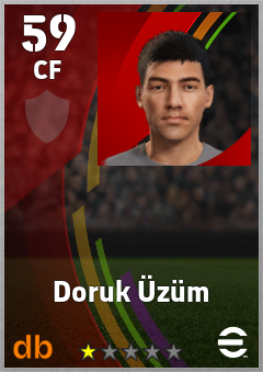 Doruk Üzüm — CF, OVR 59, MAX 59