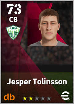 Jesper Tolinsson eFootball player card