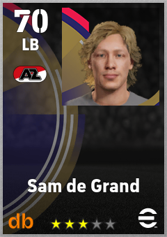 Sam de Grand — LB, OVR 70, MAX 70