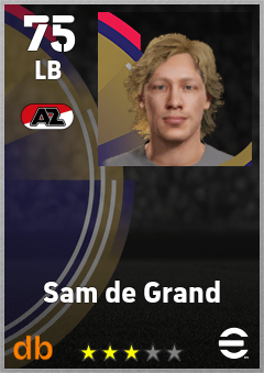 Sam de Grand — LB, OVR 75, MAX 75