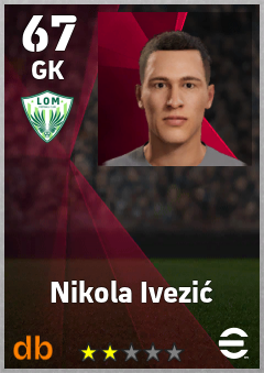 Nikola Ivezić — GK, OVR 67, MAX 67