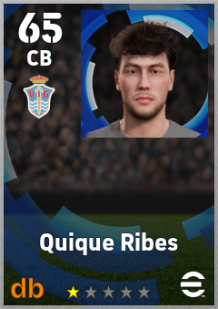 Quique Ribes — CB, OVR 65, MAX 65