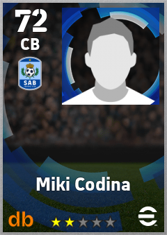 Miki Codina eFootball player card