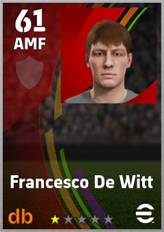 Francesco De Witt — AMF, OVR 61, MAX 61