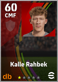 Kalle Rahbek — CMF, OVR 60, MAX 60