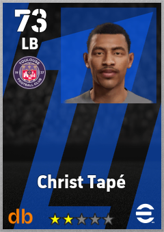 Christ Tapé — LB, OVR 73, MAX 73
