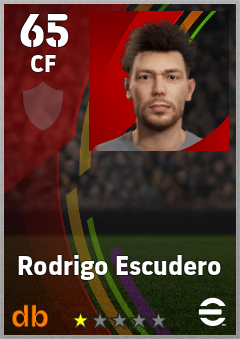 Rodrigo Escudero — CF, OVR 65, MAX 65