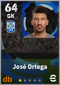 José Ortega — GK, OVR 64, MAX 64