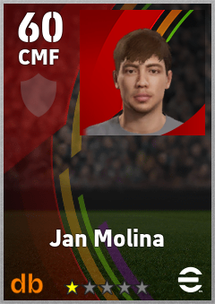 Jan Molina — CMF, OVR 60, MAX 60