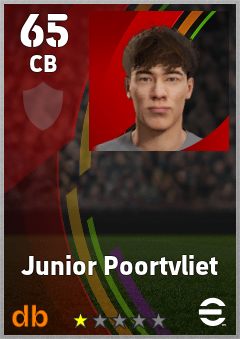 Junior Poortvliet eFootball player card