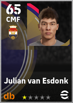 Julian van Esdonk eFootball player card