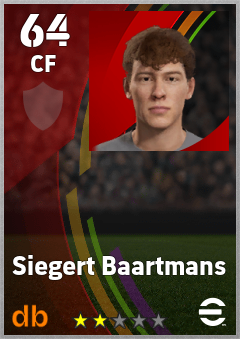 Siegert Baartmans eFootball player card