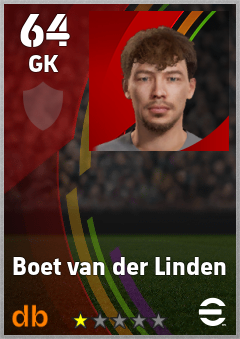 Boet van der Linden — GK, OVR 64, MAX 64