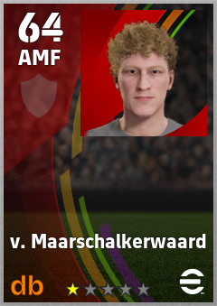 v. Maarschalkerwaard eFootball player card