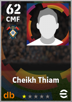 Cheikh Thiam — CMF, OVR 62, MAX 62