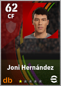 Joni Hernández eFootball player card