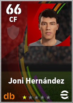 Joni Hernández eFootball player card
