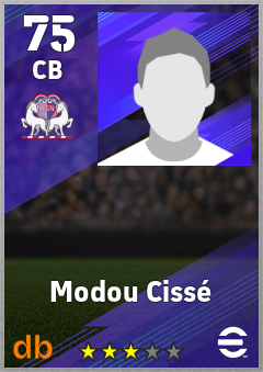 Modou Cissé — CB, OVR 75, MAX 75