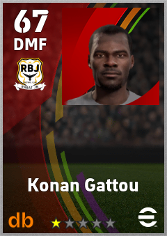 Konan Gattou — DMF, OVR 67, MAX 67