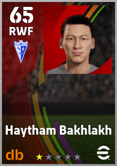 Haytham Bakhlakh eFootball player card