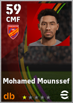 Mohamed Mounssef — CMF, OVR 59, MAX 59
