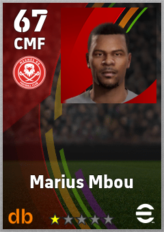 Marius Mbou — CMF, OVR 67, MAX 67