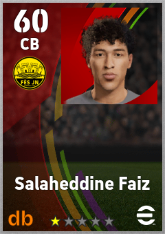 Salaheddine Faiz — CB, OVR 60, MAX 60
