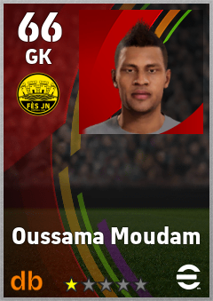 Oussama Moudam — GK, OVR 66, MAX 66