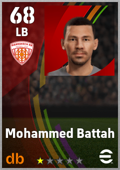 Mohammed Battah — LB, OVR 68, MAX 68