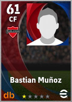 Bastian Muñoz — CF, OVR 61, MAX 61