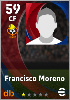 Francisco Moreno — CF, OVR 59, MAX 59