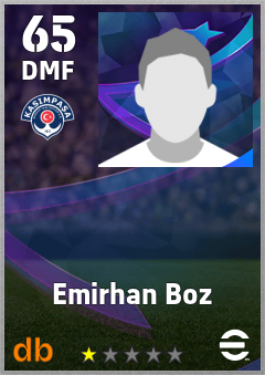 Emirhan Boz — DMF, OVR 65, MAX 65