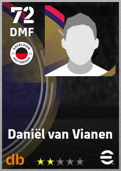 Daniël van Vianen — DMF, OVR 72, MAX 72