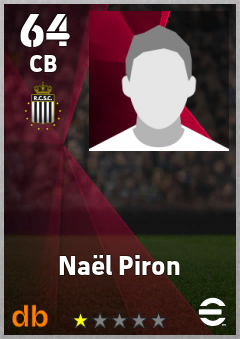 Naël Piron — CB, OVR 64, MAX 64