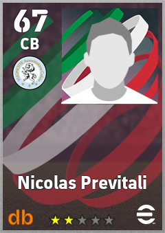 Nicolas Previtali — CB, OVR 67, MAX 67