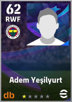 Adem Yeşilyurt — RWF, OVR 62, MAX 62