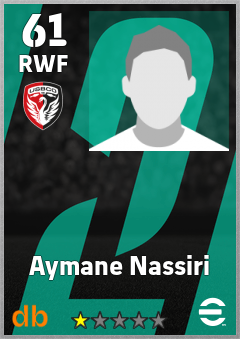 Aymane Nassiri — RWF, OVR 61, MAX 61