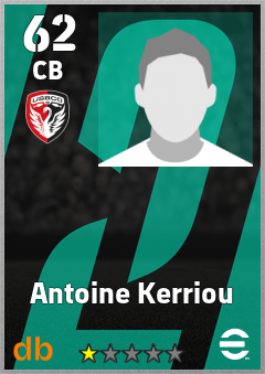 Antoine Kerriou — CB, OVR 62, MAX 62