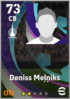 Deniss Meļņiks — CB, OVR 73, MAX 73