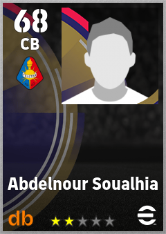 Abdelnour Soualhia — CB, OVR 68, MAX 68