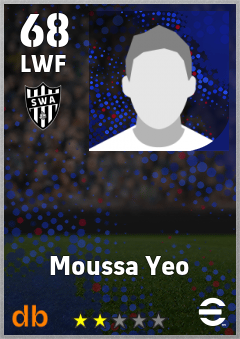 Moussa Yeo — LWF, OVR 68, MAX 68