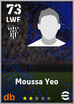 Moussa Yeo — LWF, OVR 73, MAX 73