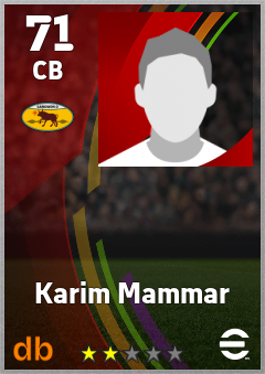 Karim Mammar — CB, OVR 71, MAX 71