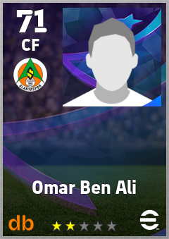 Omar Ben Ali — CF, OVR 71, MAX 71