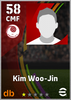 Kim Woo-Jin — CMF, OVR 58, MAX 58