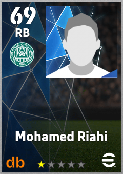Mohamed Riahi — RB, OVR 69, MAX 69