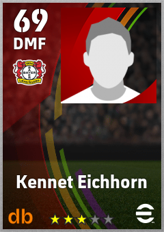 Kennet Eichhorn — DMF, OVR 69, MAX 69