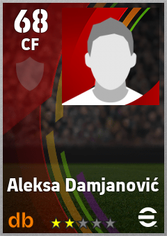 Aleksa Damjanović — CF, OVR 68, MAX 68