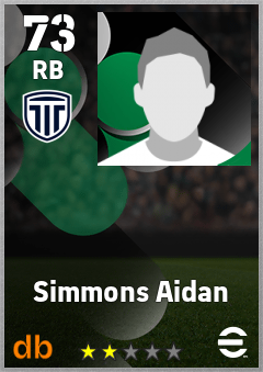 Simmons Aidan — RB, OVR 73, MAX 73