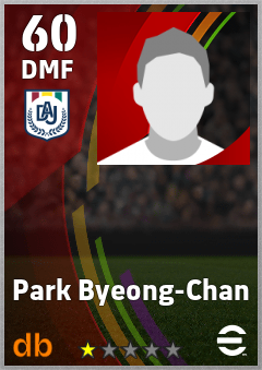 Park Byeong-Chan — DMF, OVR 60, MAX 60